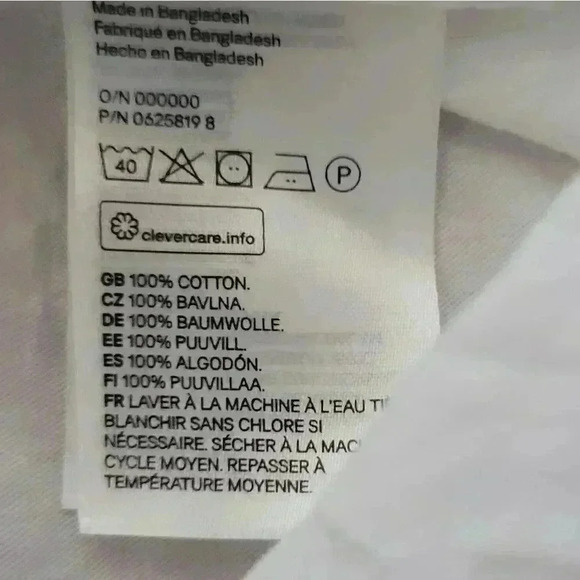 H&M Size 4 Cotton White Button Down - Picture 2 of 4